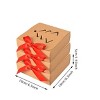 Christmas Gift Boxes with Lids 10 Pack - Red Ribbon and Hollow Cutout Tree Design for Holiday Birthday Wedding Party Gift Wrapping - 2 of 4