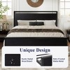 Allewie Platform Bed Frame with Wooden Headboard and Footboard, Heavy Duty 12 Metal Slats Support, No Box Spring Needed, Under Bed Storage, Non-Slip, Noise Free, Easy Assembly - image 4 of 4