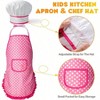 26PCS Pretend Kitchen Set with Stainless Steel Cookware, Pots, Cutting Food, Apron & Chef Hat, Gift - 4 of 4