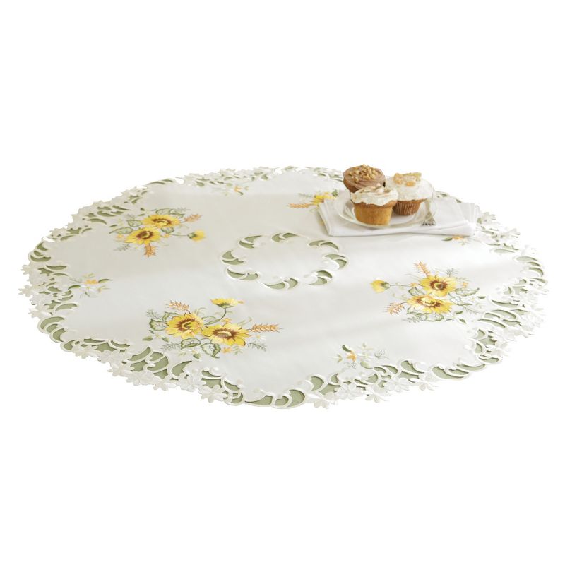 Collections Etc Sunflower Decorative Table Linens, 1 of 4