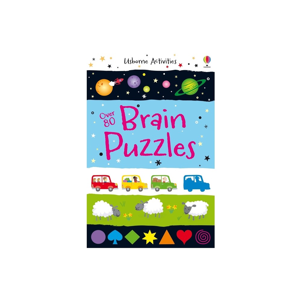 Over 80 Brain Puzzles - by Sarah Khan (Paperback)