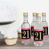 Big Dot of Happiness Finally 21 Girl - 21st Birthday - Mini Wine and Champagne Bottle Label Stickers - 21st Birthday Party Favor Gift - Set of 16 - 3 of 4
