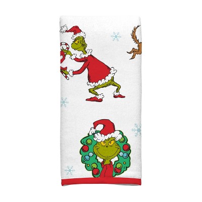 Holiday Hand Towel Set White - The Grinch