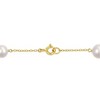 EVERLY JEWELRY |  Yellow Plated Sterling silver 6.5-8.5 MM Freshwater Cultured Pearl Bracelet w/ spring ring clasp - 2 of 4