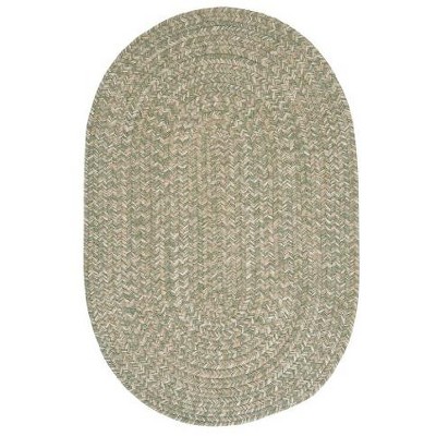 Colonial Mills Tremont Braided Rug, Palm 4'x6', Oval Shape