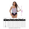 Green Tankini Swimsuit for Women High Waisted Bathing Suit Ruched Bikini Bottom Tummy Control Swimsuit - 4 of 4