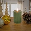 11" HGTV LED Real Motion Flameless Green Candle Warm White Lights - National Tree Company - 2 of 4