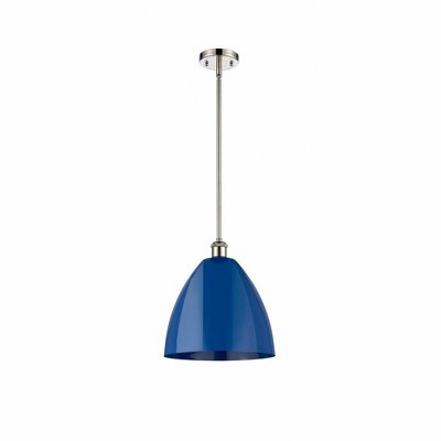 Plymouth Dome - 1 Light Stem Hung Pendant In Industrial Style-12.75 Inches Tall and 12 Inches Wide