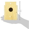 YML Assembled Wooden Nest Box for Outside Mount Small - 3 of 3