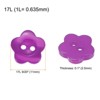 Unique Bargains Resin 2-Hole Craft Replacement Flower Sewing Buttons 150 Pcs - 2 of 4