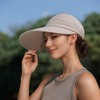 Anna-Kaci Women's Sporty Wide Brim Sun Visor Hat with Adjustable Back Strap Lightweight UV Protection Cap for Outdoor Activities - 3 of 4