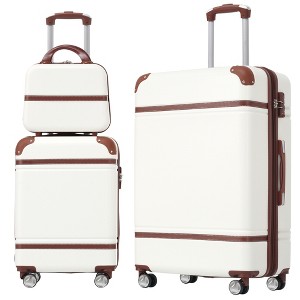 YONWAY 3 Piece Luggage Set, Lightweight Expandable Travel Laggage, with TSA Lock & Spinner Wheels - 1 of 4