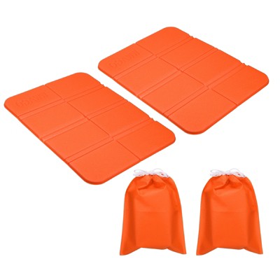 Unique Bargains Outdoor Foldable Durable Ultralight Foam Mat 14.6"x10.6"x0.3" 2 Pcs