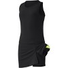 Girls Tennis Golf Outfit Sets Sleeveless Tank Top Side Slit Skorts with Pockets - 2 of 3