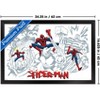 Trends International Marvel Spider-Man: Inked - Trio Framed Wall Poster Prints - 3 of 4