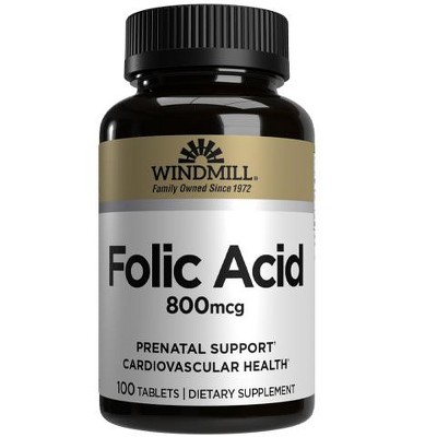 Windmill Folic Acid 800 mcg - 100 Tablets