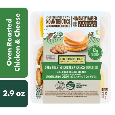 Greenfield Natural Meat Co. Oven Roasted Chicken Breast Boneless Sliced Lunch Kit - 2.9oz