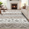 Modern Abstract Patchwork Pattern Rugs for Living Room Thin Washable Low Pile Area Rug Indoor Soft Carpet for Bedroom - 3 of 4