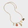 SUGARFIX by BaubleBar Class Act Charm Necklace - Gold - 3 of 4