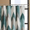 PAGED 72x72 Inch Cotton Shower Curtain with 12 Button Holes on Top,Shower Curtains with Abstract Chevron Printed Design for Bathroom - 4 of 4