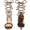 Perphy Women's Platform Stiletto Heels Lace Up Sandals - 2 of 4