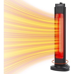Acekool Portable Infrared Heater - 750W/1500W Settings, IP54 Weather Protection, 100 Sq Ft Coverage for Covered Patio Deck - 1 of 4