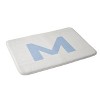 Deny Designs April Lane Art Block Monogram Memory Foam Bath Mat - 2 of 4