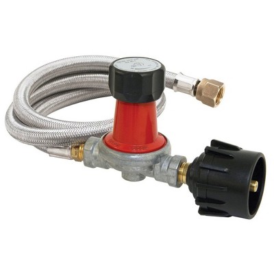 Bayou Classic 30 PSI Adjustable Regulator w/ 48 In Outdoor Cooker Propane Hose