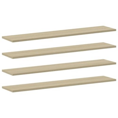 vidaXL Engineered Wood Bookshelf Boards, 8 pcs Sonoma Oak Color