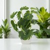 Unique Bargains Artificial Plants Ceramic Pot 2.01"x2.01"x5.51" 1 Pc - 2 of 4