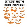 Happy Halloween Scary Spooky Night Flying Bats White Apron - 2 of 2