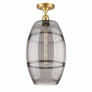 Vaz - 1 Light Semi-Flush Mount In Industrial Style-19.75 Inches Tall and 10 Inches Wide - 1 of 1