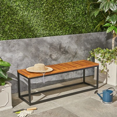 Dracelo WOOD AND METAL BENCH