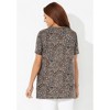 Catherines Women's Plus Size Easy Fit Short Sleeve V-Neck Tunic - 3 of 3