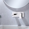 BWE Single-Handle Wall Mount Bathroom Faucet With Deck Plate in Brushed Nickel - 2 of 4