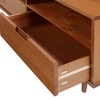 Cara 3 Drawer Mid-Century Modern 3 Drawer TV Stand for TVs up to 80" - Saracina Home - image 4 of 4