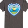 Men's - Spongebob Squarepants - Heart Porthole Window-Womens Men's Short Sleeve Graphic T-Shirt Short Sleeve Graphic T-Shirt - 2 of 4