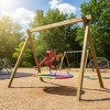 Gymax 60Inch Adjustable Oval Saucer Tree Swing for Kids Outdoor Giant Platform w/ 700 lbs Capacity for Backyard Multi-color/Blue - 2 of 4