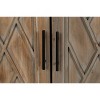 ORRD 60" Farmhouse Accent Cabinet with 4 Doors, Antique Black Wood Sideboard Buffet with Adjustable Shelf for Kitchen, Dining Room & Entryway（Black） - 4 of 4