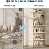 6 Tiers Book Shelf, Home Office Bookshelf Storage Organizer, Vintage Industrial Style Bookcase, Free Standing Storage Shelving Unit - 3 of 4