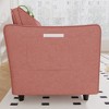 NicBex Modern Minimalist Comfy Fabric Loveseat Sofa Couch with Side Pockets,2-Seat Lounge Sofa for Living Room,Apartment - 4 of 4