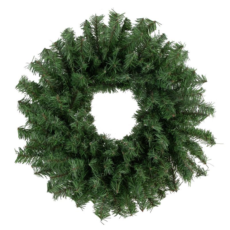 Northlight 20" Unlit Canadian Pine Artificial Christmas Wreath, 1 of 8