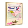 Stupell Industries Vintage Diver into Cocktail Black Framed Floater Canvas Wall Art - 3 of 4