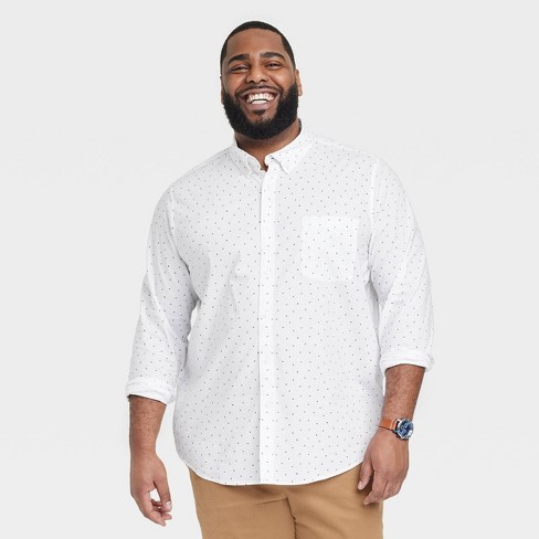 Men's Big & Tall Every Wear Long Sleeve Button-down Shirt - Goodfellow ...