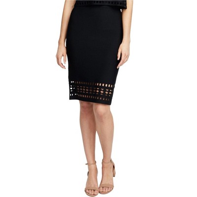 Rachel Roy Womens Cutout Pencil Skirt
