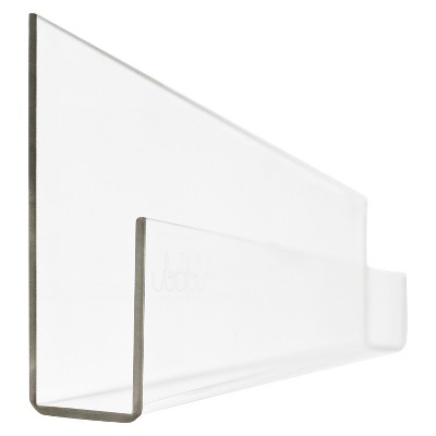 Ubabub Booksee Clear Acrylic Wall Bookshelf Set - 2pc : Target