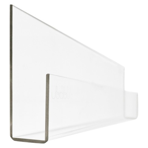 Ubabub Booksee Clear Acrylic Wall Bookshelf Set - 2pc : Target