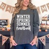 Simply Sage Market Winter Spring Summer Football Garment Dyed Sweatshirt - 2 of 4