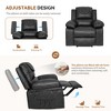Classic Recliner Chair with Massage, Heat, Breathable PU Leather Electric Adjustable Recliners for Small Space or Living Room, Office, Bedroom - 3 of 4