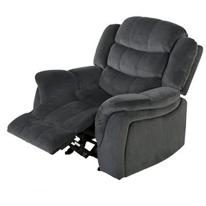Hawthorne Fabric Glider Recliner Club Chair - Christopher Knight Home, Silver Grey
